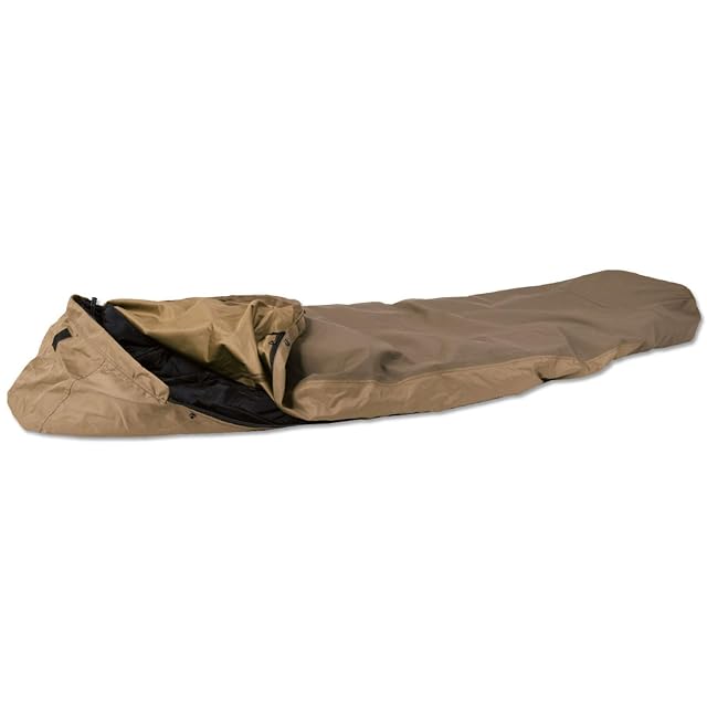 Mil-Tec Modular coyote sleeping bag cover with a two-way side zip
