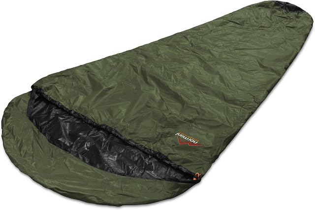 normani olive bivy sleeping bag cover with a right-hand zip