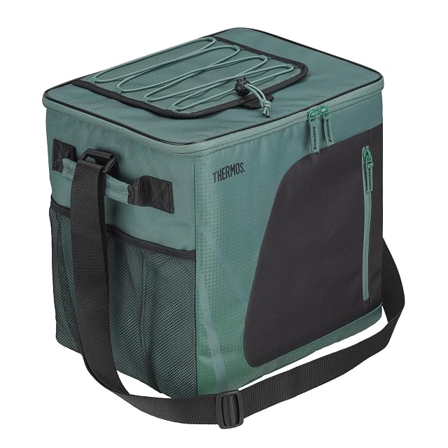 Thermos ICON 30 litre folding cool bag in forest green