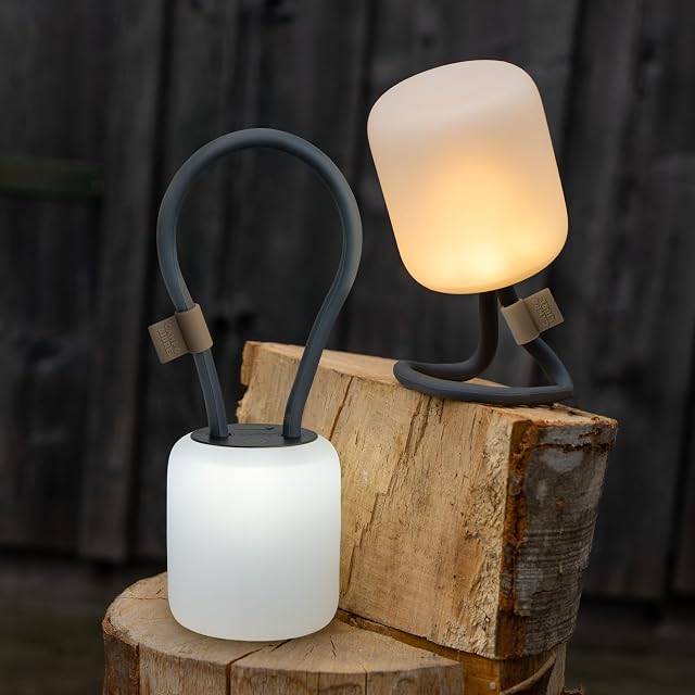 Campo Libre LENI rectangular grey silicone camping lamp with a flexible handle