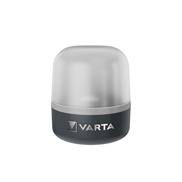VARTA L10RH dynamo camping lantern with a hand crank and a hook in the base
