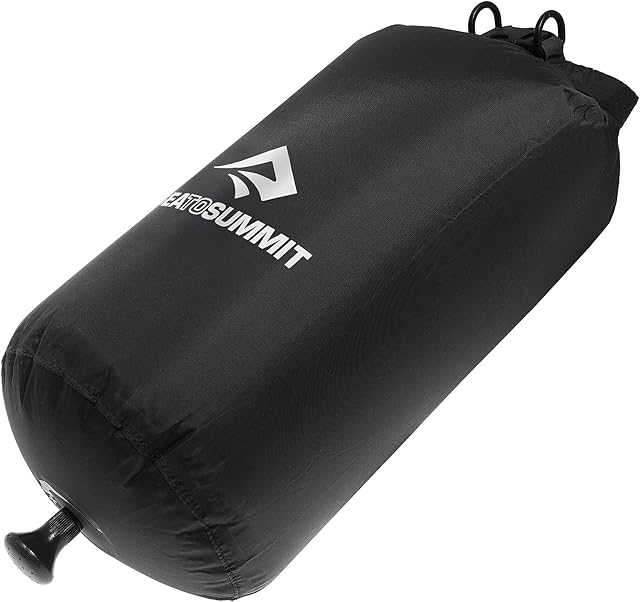 Sea to Summit Pocket Shower black lightweight nylon camping shower bag with hanging cord