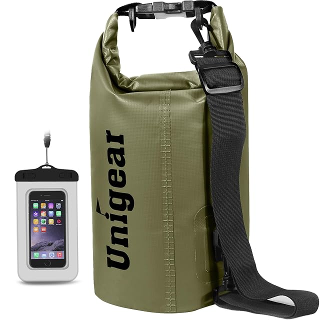 Unigear PVC dry bag with shoulder strap and reinforced D-rings
