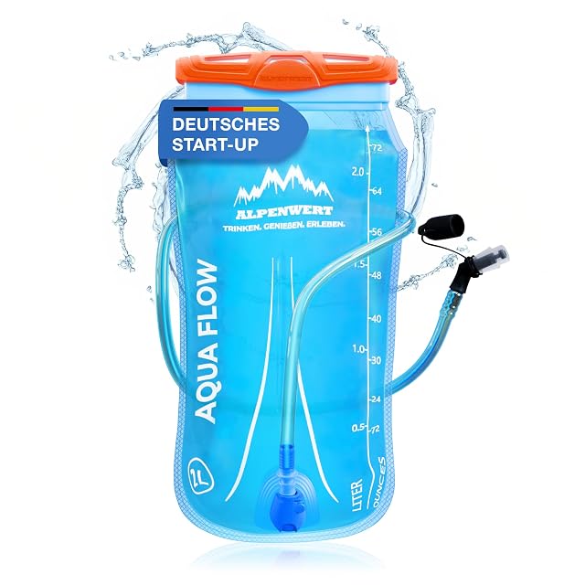 ALPENWERT 2 litre hydration reservoir with a drinking hose