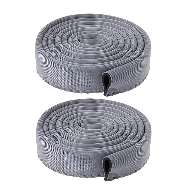 Two grey insulating sleeves for hydration reservoir drinking hoses