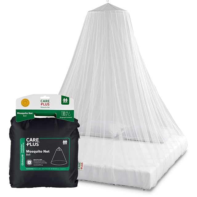 Care Plus Bell Durallin mosquito net hung as a bell over two sleeping places