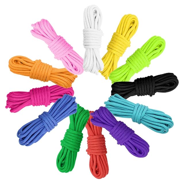 Gukasxi paracord set of twelve coloured reels for craft work
