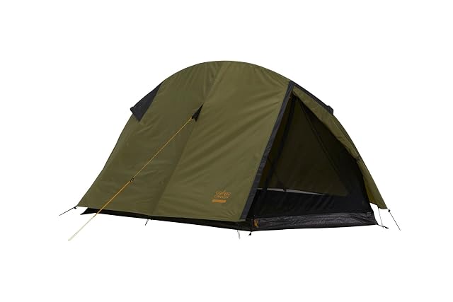 Grand Canyon CARDOVA 1 olive dome tent with a single-pole arch and mesh inner tent