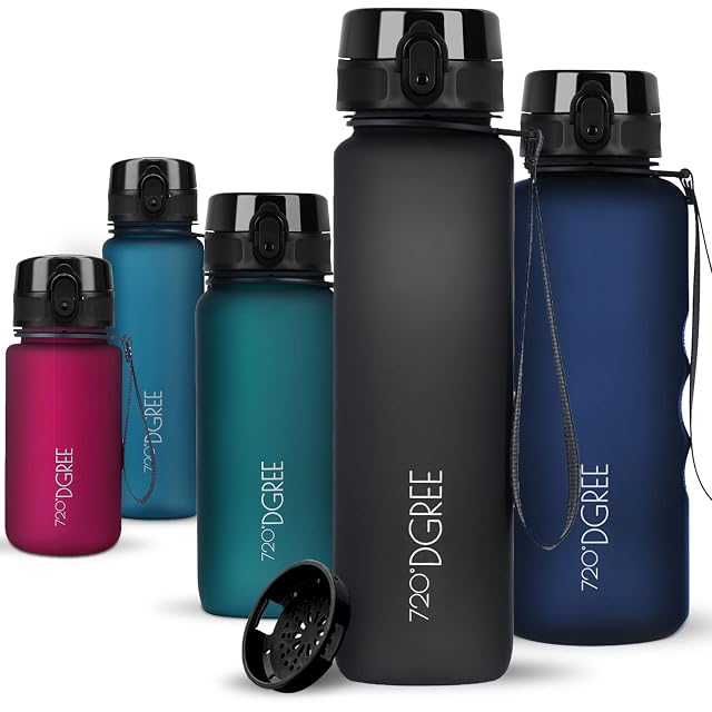 720°DGREE uberBottle one litre Tritan bottle with a sport lid and fruit strainer